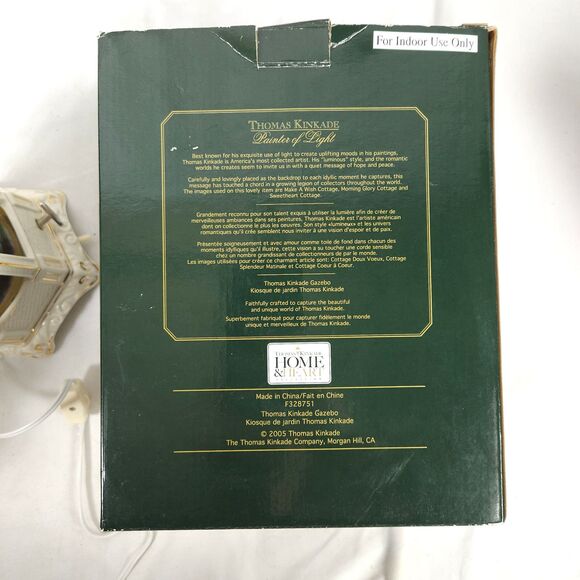 Thomas Kinkade Painter Of Light Spinning Light Up Musical Gazebo - Picture 9 of 12